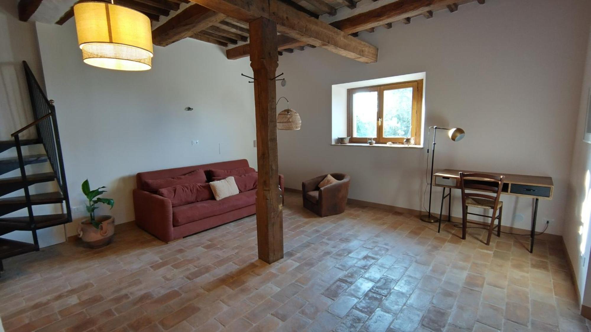 Podere Cerrete - Holiday Farmhouse Castel del Piano  Eksteriør billede